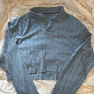 Cropped polo rugby shirt y2k